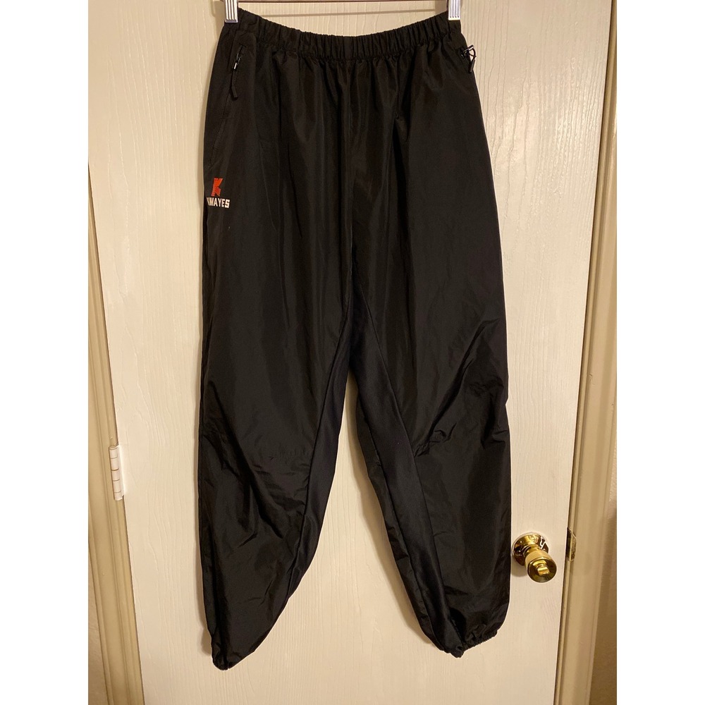 Kumayes Sauna Pants Black Silver Heat Trapping Sweat Joggers Mens 2XL 0666